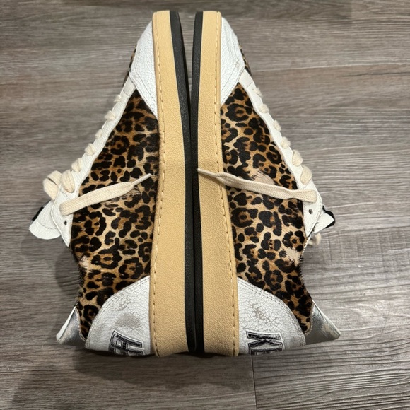 Golden Goose Ballstar Leo Horsy Leather Upper Leopard Print Sneakers - Picture 7 of 16